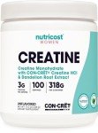 Nutricost Unflavored Micronized Creatine for Women