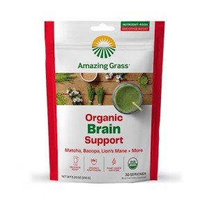 Amazing Grass Brain Booster Smoothie Mix, 30 Servings