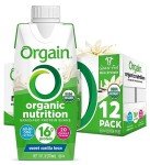Orgain Organic Protein Shake - Vanilla Bean, 12 Pack