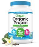 Orgain Organic Vegan Protein Powder with Greens - Vanilla Bean