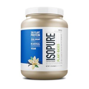Isopure Vanilla Plant-Based Protein Powder, 20g Protein