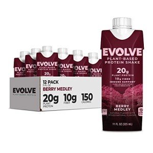 Evolve Berry Medley Plant-Based Protein Shake 12-Pack