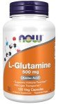 NOW Foods L-Glutamine 500mg Veg Capsules, 120 Count