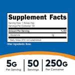 Nutricost L-Glutamine Powder - 250g Tub