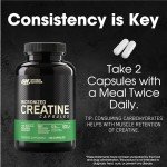 Optimum Nutrition Micronized Creatine Capsules, 2500mg