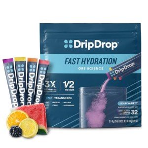 DripDrop Electrolyte Drink Mix Variety Pack - 32 Sticks