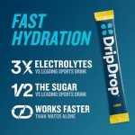 DripDrop Electrolyte Drink Mix Variety Pack - 32 Sticks