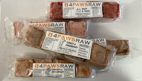 4PAWSRAW Frozen Mixed Meat Variety Box - 20 Packs
