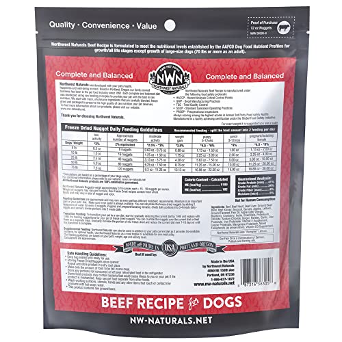 12 oz Beef Freeze Dried Raw Dog Food