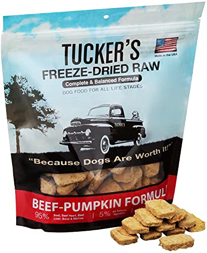 Tucker's Freeze Dried Beef & Pumpkin Dog Food 14oz