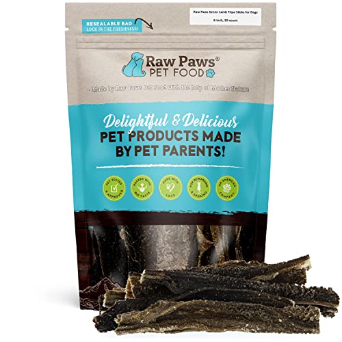 Raw Paws Lamb Tripe Sticks - All-natural Dog Treats