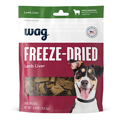 Wag Freeze-Dried Raw Lamb Liver Dog Treats