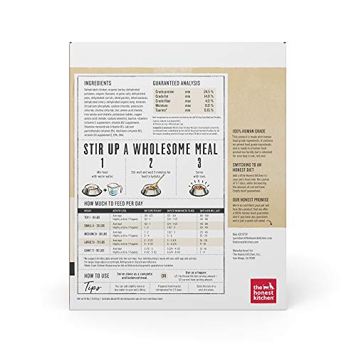 Honest Kitchen Dehydrated Dog Food - Chicken (10lb)