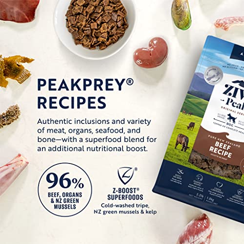 ZIWI Peak Air-Dried Beef Dog Food - Natural, High Protein