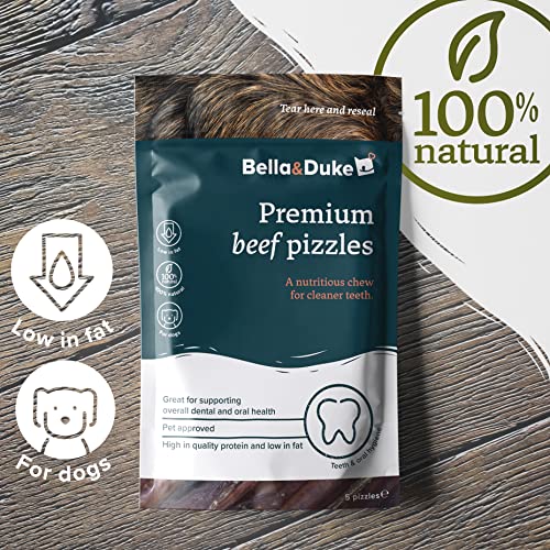 Bella & Duke Premium Beef Pizzles - Natural Dog Dental Chew