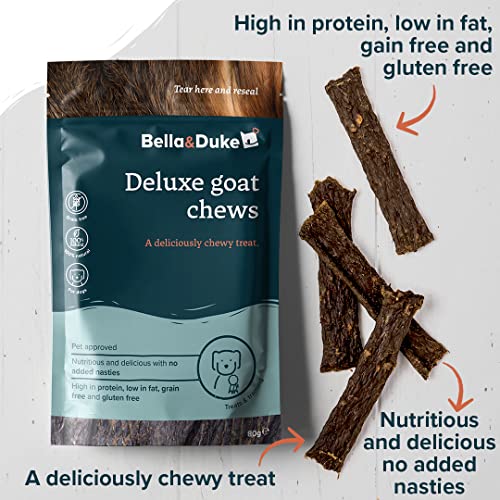 Bella & Duke Deluxe Goat Chews - Natural & Protein-Rich