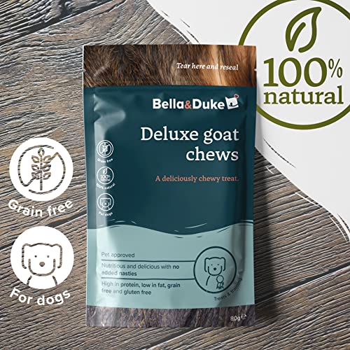 Bella & Duke Deluxe Goat Chews - Natural & Protein-Rich