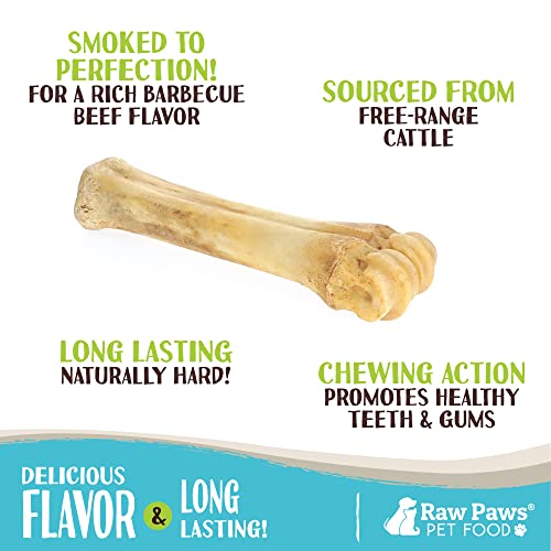USA-Made Raw Cow Shin Bones for Large Dogs: 3-Pack