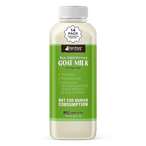 Raw Goat Milk for Dogs & Cats - 16 oz (14 pack)