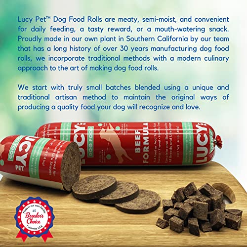 Lucy Pet Beef Dog Food Rolls