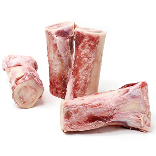 4-inch Frozen Beef Marrow Bones for Large Dogs