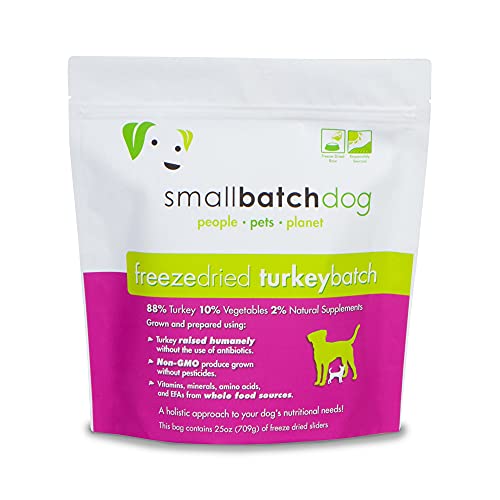 Smallbatch Pets Freeze-Dried Turkey Raw Dog Food, 25oz