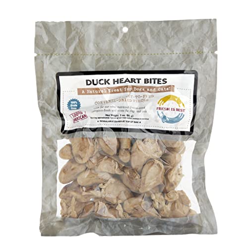 Freeze Dried Duck Hearts Raw Treats for Dogs & Cats