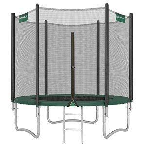 8 ft Kids Trampoline with Safety Enclosure Net