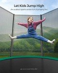 8 ft Kids Trampoline with Safety Enclosure Net