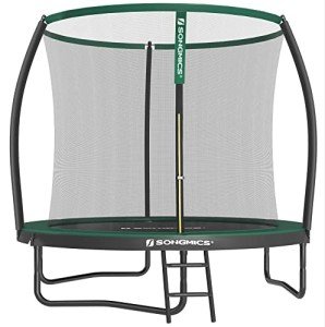 8 ft Kids Trampoline with Safety Enclosure Net