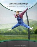 8 ft Kids Trampoline with Safety Enclosure Net