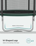 8 ft Kids Trampoline with Safety Enclosure Net