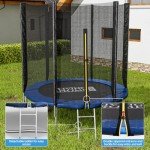 Fellie 8FT Kids Trampoline with Safety Net