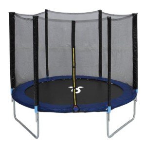 Charles Bentley Kids' 8ft Trampoline with Safety Net and Padding