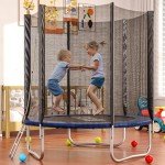 Fellie 8FT Kids Trampoline with Safety Net