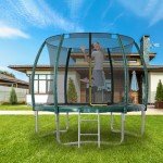 Fellie 8FT Kids Trampoline with Safety Net