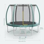 Fellie 8FT Kids Trampoline with Safety Net