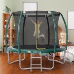 Fellie 8FT Kids Trampoline with Safety Net