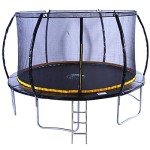 KANGA 12ft Premium Trampoline with Safety Net and Ladder