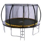 KANGA 12ft Premium Trampoline with Safety Net and Ladder