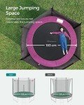 6 ft Kids Trampoline with Enclosure and Safety Pad