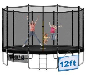 Devoko 12ft Kids Trampoline with Safety Net