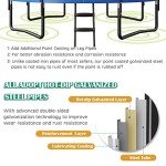 12FT GYMAX Trampoline with Basketball Hoop & Ladder