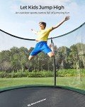 10 ft Kids Trampoline with Enclosure and Ladder