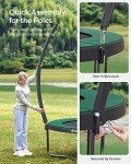 10 ft Kids Trampoline with Enclosure and Ladder