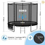 Devoko 6ft Kids Trampoline with Safety Net