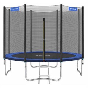 SONGMICS 10 ft Kids Trampoline with Safety Net