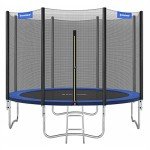 SONGMICS 10 ft Kids Trampoline with Safety Net