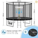 Devoko 10ft Kids Trampoline with Safety Net