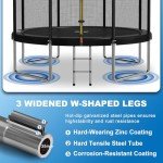 Devoko 10ft Kids Trampoline with Safety Net